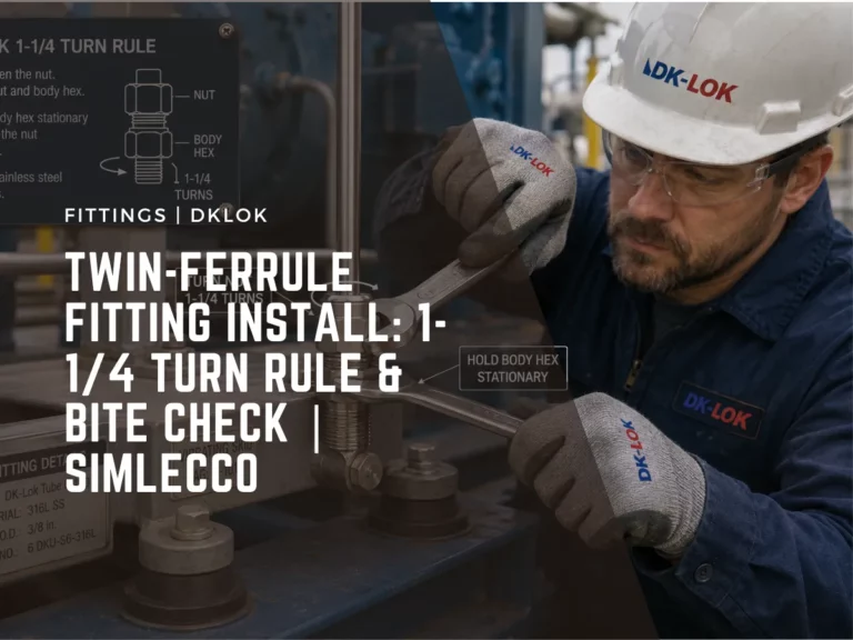 twin ferrule fitting installl