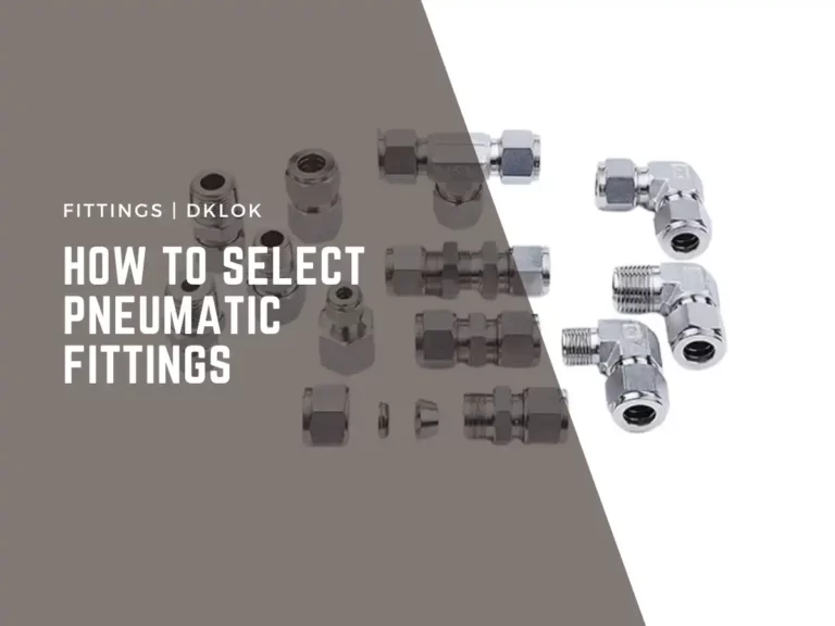 how to select pneumatic fittings for malaysian plants