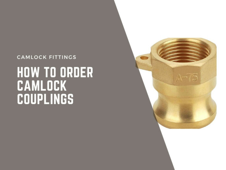 how to order camlock couplings